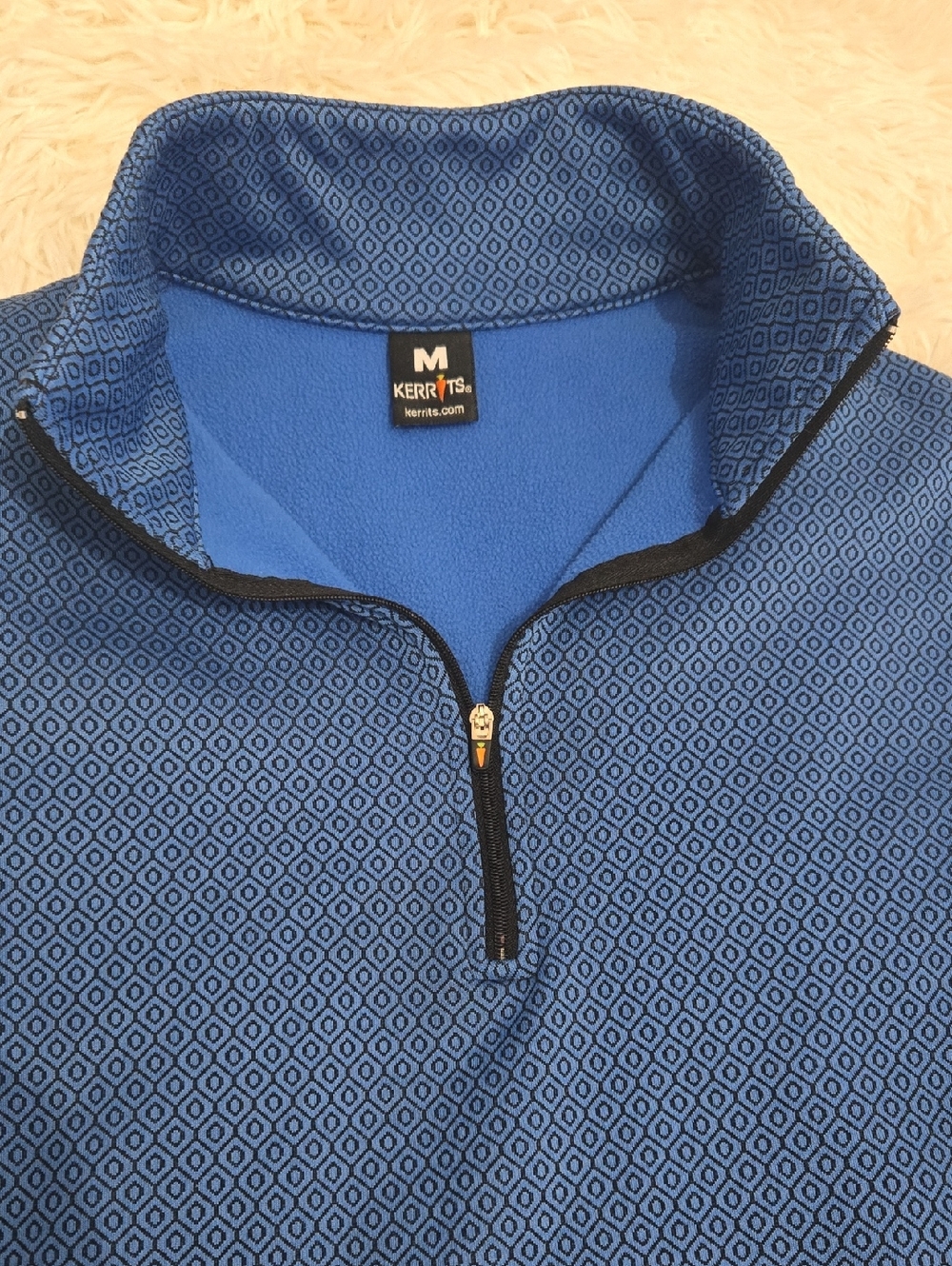 Kerrits Womens Blue Equestrian Half-Zip Pullover Size M